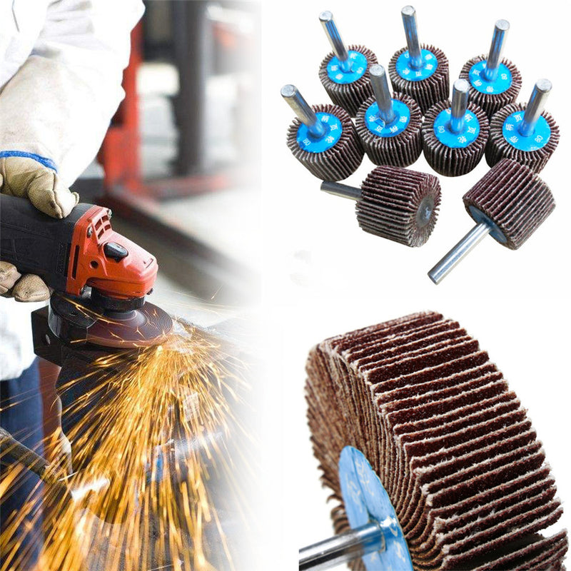 15-80mm 80 Grit Sanding Flap Wheel Disc Abrasive Grinding Wheel Accessories Tool 6mm Shank For Drill