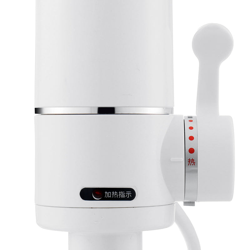 3000W Kitchen Bathroom Electric Hot Water Heater Faucet Instant Heating Tap