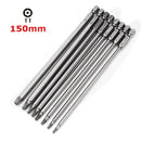 Broppe 8pcs T9-T40 150mm Magnetic Torx Screwdriver Bits 1/4 Inch Hex Shank