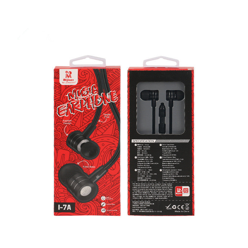 Langsdom I-7A Wired Metal Professional Earphone HiFi Stereo In-ear Headsets With Mic for Cell Phones