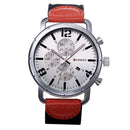 CURREN 8194 Date Display Casual Style Men Wrist Watch Leather Strap Analog Quartz Watch