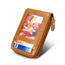 Card Holder Card Bag Wax Leather Certificate Package Bank Card Bus Card Sets