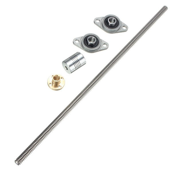 T8 300mm Stainless Steel Lead Screw Coupling Shaft Mounting Bracket For 3D Printer