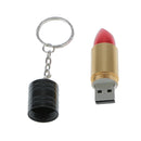 Lipstick Shape UDisk Thumb Drive Flash Memory Stick Pen Drive Red 32GB