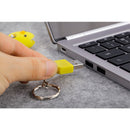 USB2.0 Flash Pen Drive 3D Yellow Chicken Shape Memory Stick Keychain 16GB