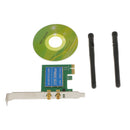 Wireless Wifi 300Mbps LAN Network Mini PCI Express Adapter Card with 2 Antenna for Windows XP