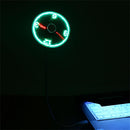 Flexible LED Clock Mini Power USB Fan Gooseneck For Home Office PC Notebook