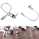 Flexible LED Clock Mini Power USB Fan Gooseneck For Home Office PC Notebook