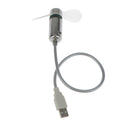 Flexible LED Clock Mini Power USB Fan Gooseneck For Home Office PC Notebook
