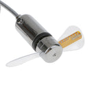 Flexible LED Clock Mini Power USB Fan Gooseneck For Home Office PC Notebook