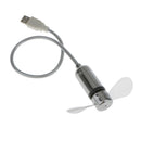 Flexible LED Clock Mini Power USB Fan Gooseneck For Home Office PC Notebook