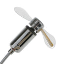 Flexible LED Clock Mini Power USB Fan Gooseneck For Home Office PC Notebook