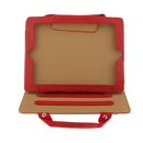 Lightweight Fashionable Convenient Carry Handbag Magnetic Smart Stand Case Cover COMPATIBLE FOR Apple IPad 2/3/4 Red