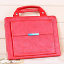 Lightweight Fashionable Convenient Carry Handbag Magnetic Smart Stand Case Cover COMPATIBLE FOR Apple IPad Air 2 Red