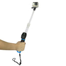 Clear Retractable Float Handheld Monopod Selfie Stick for GoPro Hero 3+ 4