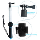 Clear Retractable Float Handheld Monopod Selfie Stick for GoPro Hero 3+ 4