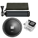 Shurfing Underwater Sports Camera Lens 6'' Dome Port w/ Grip + Waterproof Housing Case for GoPro Hero 5