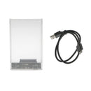 2.5''Transparent 5Gbps USB3.0 to SATA HDD Case Tool Free Hard Drive Enclosure
