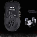 Gaming Mouse 10Buttons USB LED Optical Wired Professional Gaming Mice Brown
