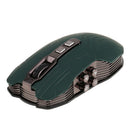 2.4G Wireless Mouse Optical Mice Ergonomic Adjustable 9Buttons for PC Blue