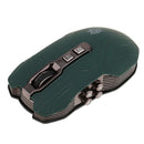 2.4G Wireless Mouse Optical Mice Ergonomic Adjustable 9Buttons for PC Blue