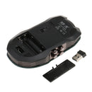 2.4G Wireless Mouse Optical Mice Ergonomic Adjustable 9Buttons for PC Blue