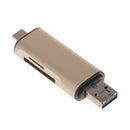 5in 1 Multi USB 3.0 Type C Micro USB OTG TF Card Reader for Laptop Phone