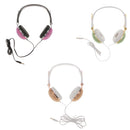 Crystal Rhinestone Shiny Bling Stereo Headphone Headset Anti-noise Function Gold