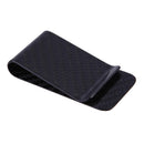 Slim Carbon Fiber Money Clip Matte Black Credit Card Holder Wallet Organizer