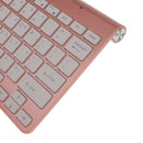 Slim Waterproof 2.4G Wireless Keyboard and Mouse Combo for Laptop Rose Gold