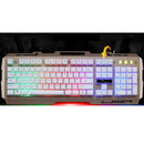 USB Wired Illuminated LED Backlight Metal Gaming Keyboard for Computer PC