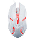 USB Wired Illuminated LED Backlight Metal Gaming Keyboard + Mouse Kit Gold