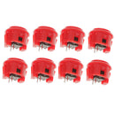 Red Competition Rocker 8 Ways Joystick Push Buttons For Games Arcade DIY Kit