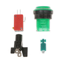 32mm 12V LED Arcade Video Game Button Switch with Microswitch Push Buttons Green