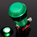 32mm 12V LED Arcade Video Game Button Switch with Microswitch Push Buttons Green