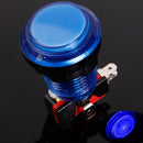 32mm 12V LED Arcade Video Game Button Switch with Microswitch Push Buttons Blue