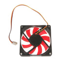 PC CPU Cooling Fan 12V 3 Pin Computer Case Cooler Quiet Molex Connector Red