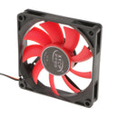 PC CPU Cooling Fan 12V 3 Pin Computer Case Cooler Quiet Molex Connector Red