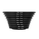 9pcs Step Up + 9pcs Step Down Ring Filter Stepping Adapter 37-82mm 82-37mm