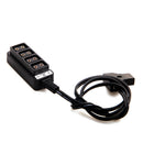 Male D-Tap Power Tap to 4 Female D-Tap Hub Adapter for Photography Power