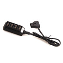 Male D-Tap Power Tap to 4 Female D-Tap Hub Adapter for Photography Power