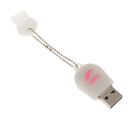 USB 2.0 Cat Paw Model Flash Memory Stick Storage Thumb Pen Drive U Disk White 64GB