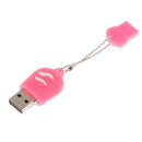 USB 2.0 Cat Paw Model Flash Memory Stick Storage Thumb Pen Drive U Disk Pink 64GB
