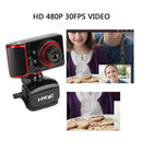 16M Pixel Web Camera Clip-on 360 Degree USB Webcam HD 3LED w/ Mic for Laptop