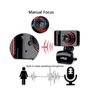 16M Pixel Web Camera Clip-on 360 Degree USB Webcam HD 3LED w/ Mic for Laptop