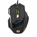 USB 5500DPI Wired Laptop Gaming Mouse Backlight Illuminated Multimedia Mice A868 Black