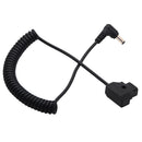 Coiled D-Tap Male to DC Plug Cable for DSLR Rig Power V-Mount Anton Battery