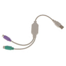USB Male to PS2 Female Cable Cord Adapter Converter Use for Keyboard Mouse