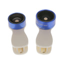 Universal Clip On Cell Phone Camera Lens 3 in 1 with 180 Degree Fish Eye Lens + Wide Angle Macro Lens Kit for Smartphone Blue