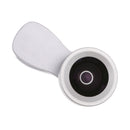 2 in 1 Camera Lens Kit Macro Lens Wide Angle Lens Clip on Universal Cell Phone Sliver